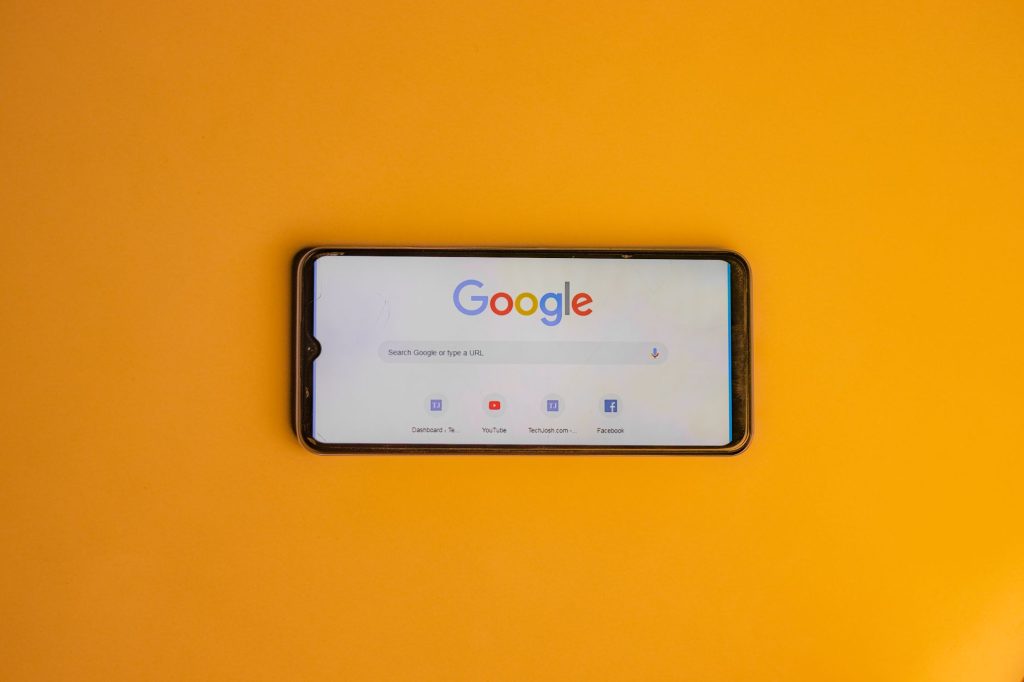 search engine results page displayed on laptop screen, no people