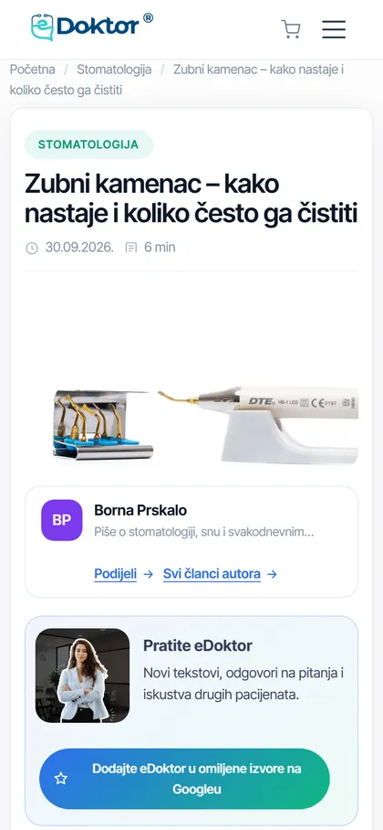 eDoktor clanak na mobitelu